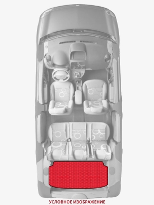 ЭВА коврики «Queen Lux» багажник для Chevrolet Suburban (5G)